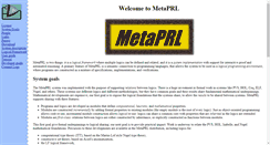 Desktop Screenshot of metaprl.org