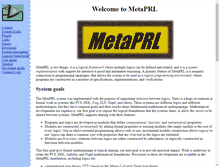 Tablet Screenshot of metaprl.org